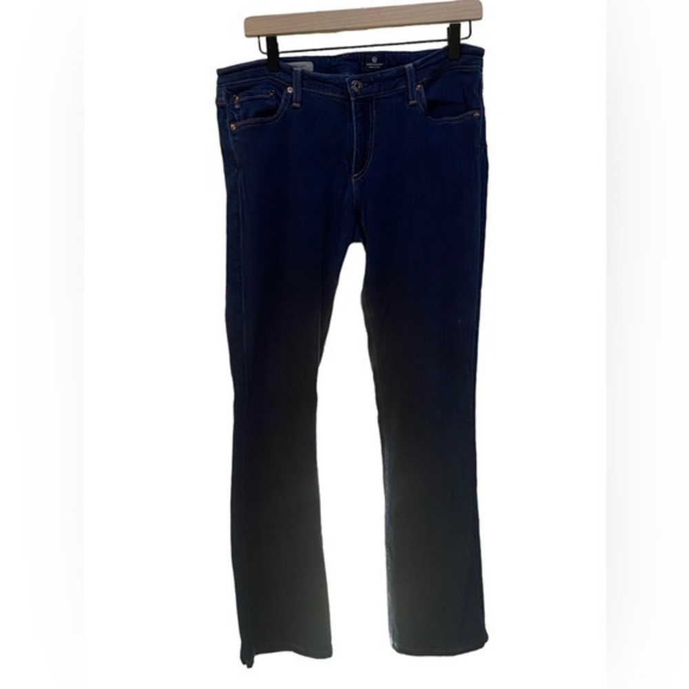 Adriano Goldschmied women’s the ballad slim boot dark blue wash denim jeans 31R